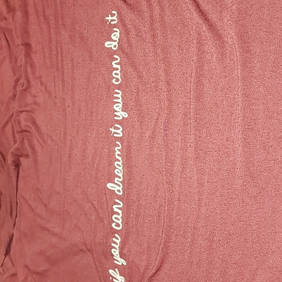 Dirtee Laundry Wine Colored Tie Front Short Sleeve Tee Sz 2X - Picture 5 of 8